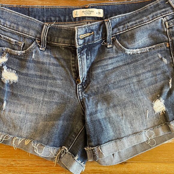 Abercombie & Fitch Denim Shorts for Women size 2 - Picture 1 of 3